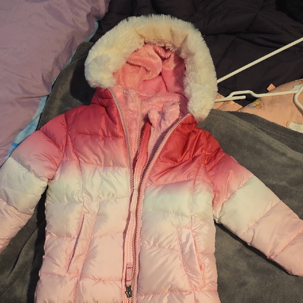Snozu Pink Faux Fur Jacket